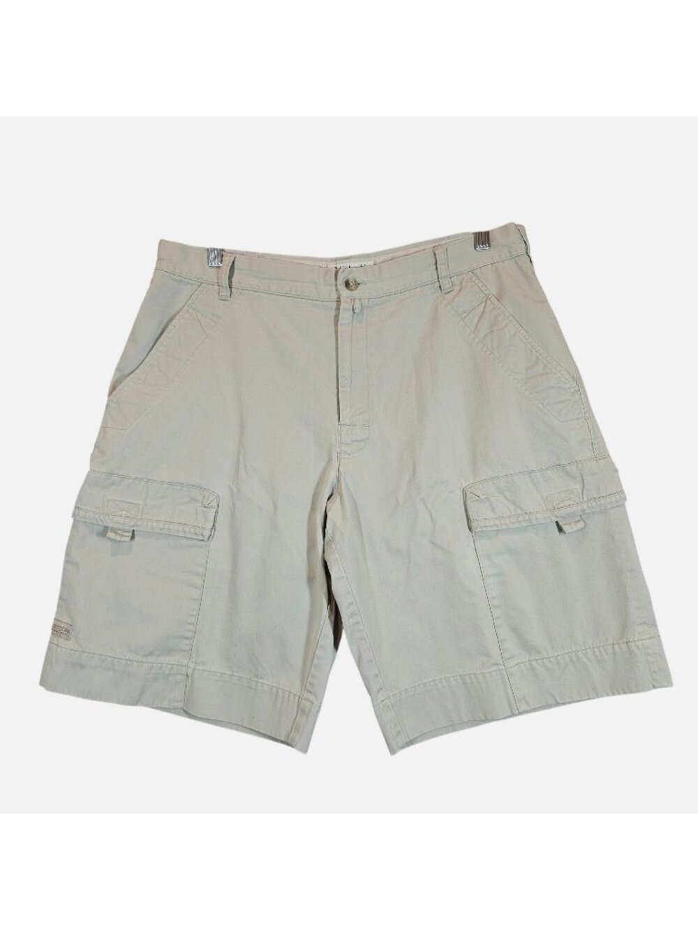 Columbia Mens Beige Cargo Shorts Size 36/11 Cotton Outdoor Casual Work Gorpcore